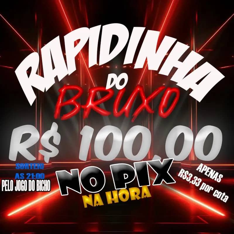 Imagem da campanha A RAPIDINHA QUE PAGA NA HORA