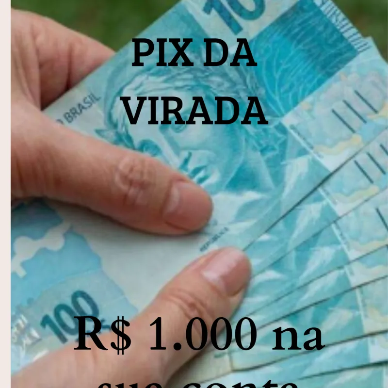 Imagem da campanha Pix da virada