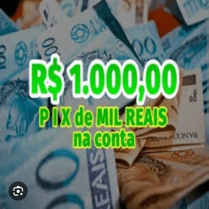 Imagem da campanha Pix de 1000 reais