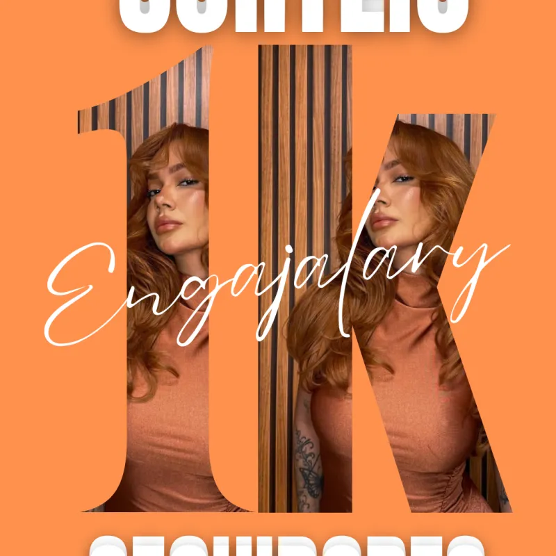 Imagem da campanha SORTEIO 1K DE SEGUIDORES