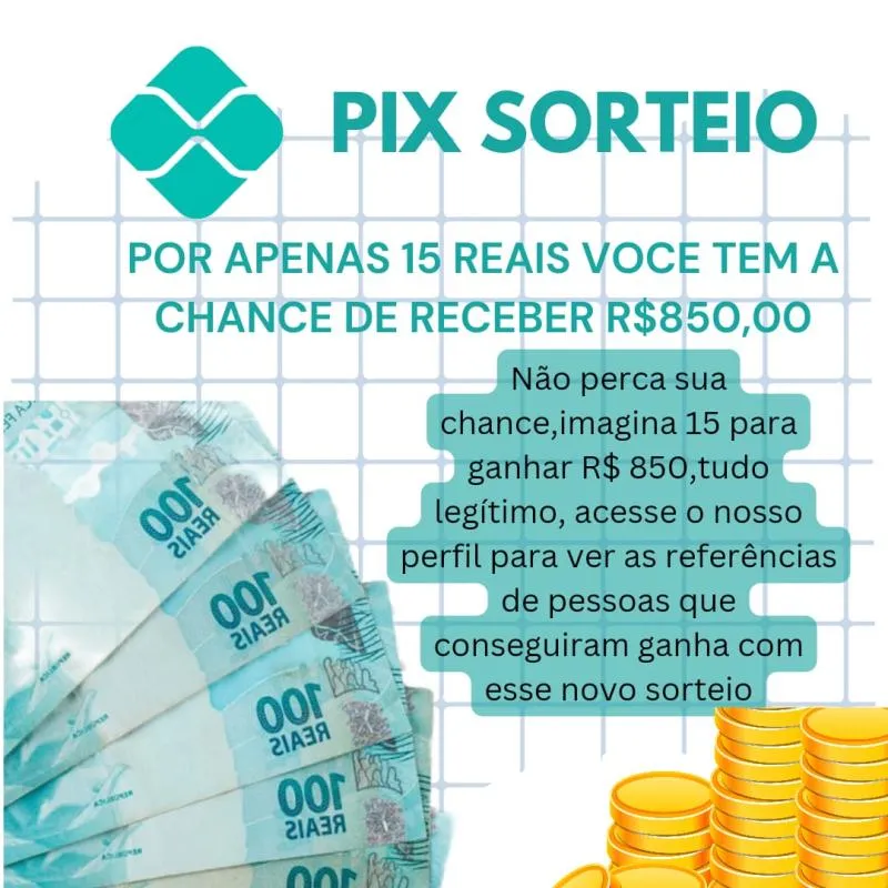 Imagem da campanha PIX DA SORTE