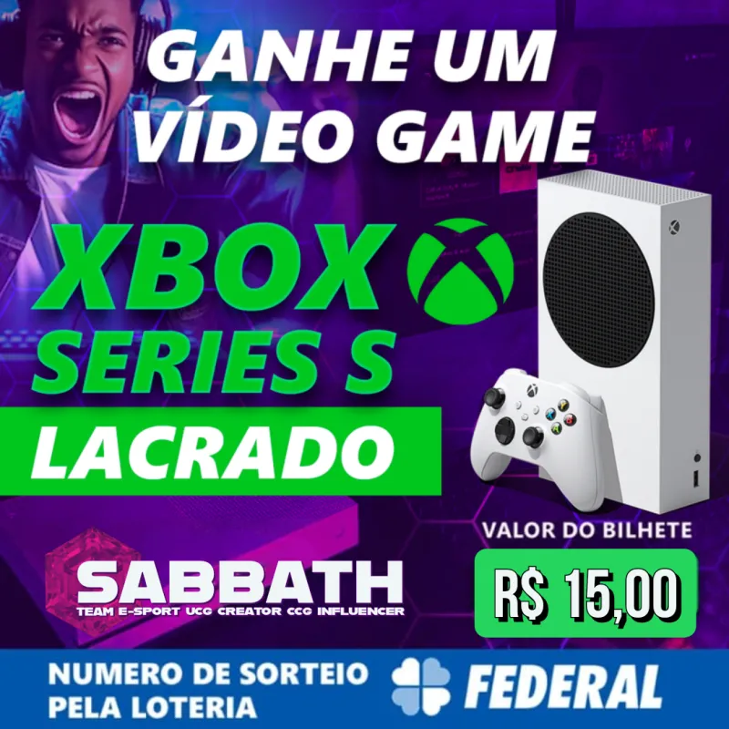 Imagem da campanha XBOX SERIE S 512GB SSD