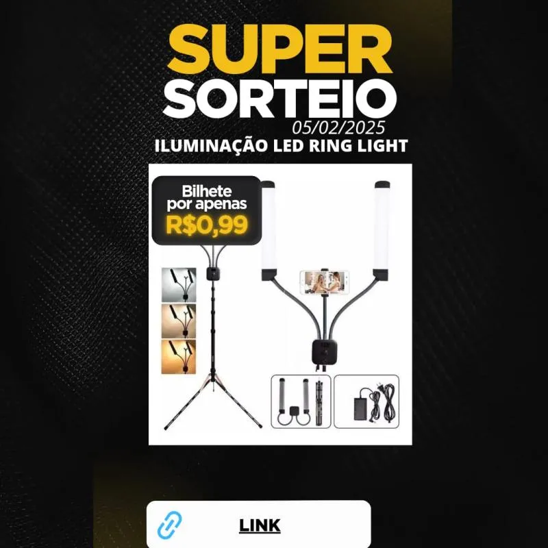 Imagem da campanha Iluminação Led Ring Light Led 45w
