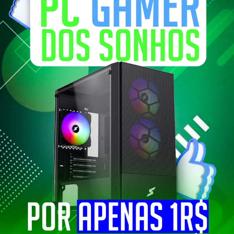 Imagem da campanha PC Gamer +10 Pix de R$200