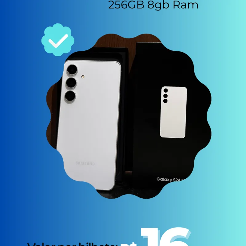 Imagem da campanha A CADA R$16,00 concorra a um GALAXY S24 FE seminovo!