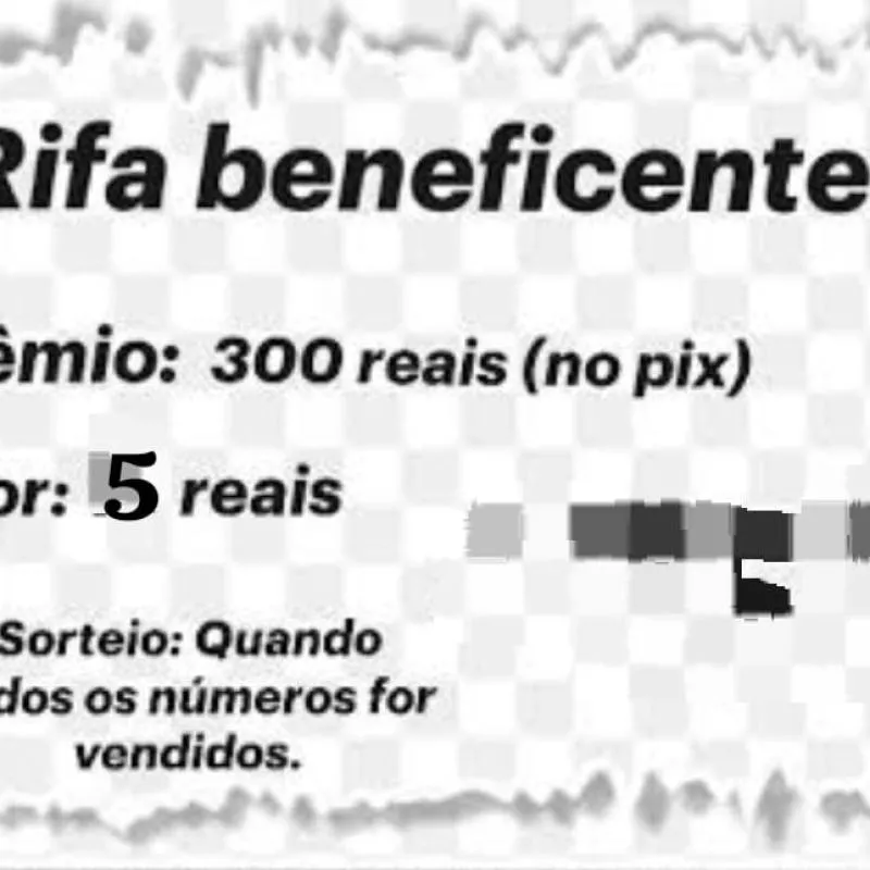 Imagem da campanha Rifa beneficente