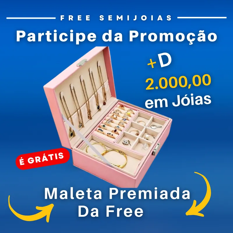 Imagem da campanha Maleta premiada da Free
