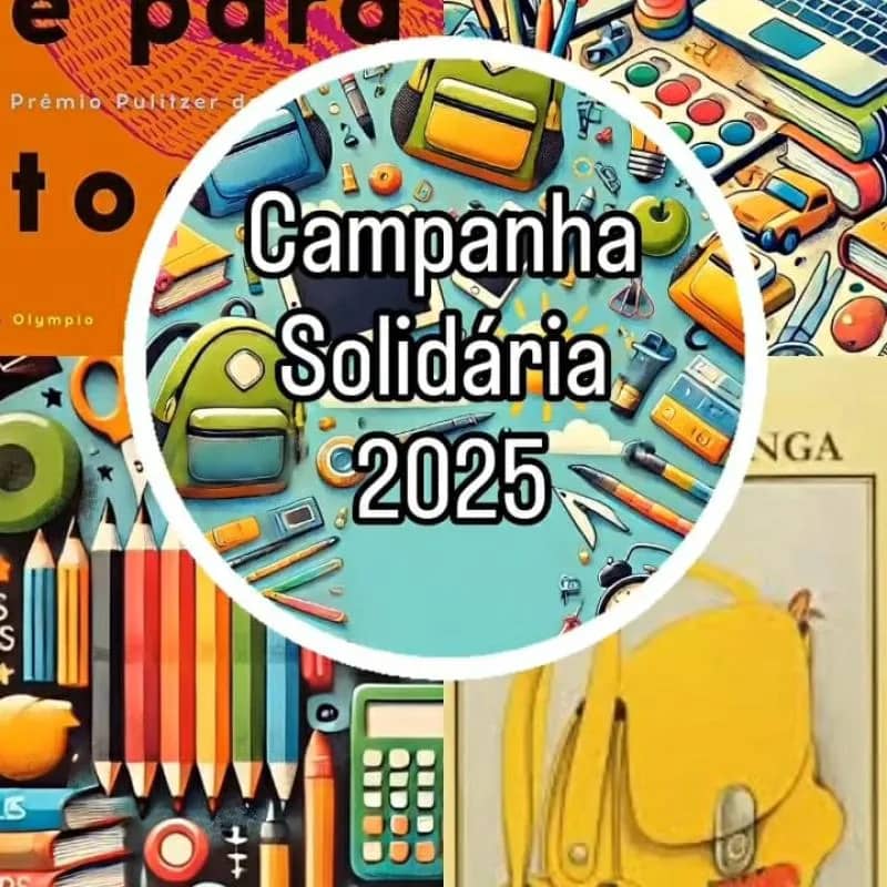 Imagem da campanha Montagem de kits escolares. Ação entre amigos