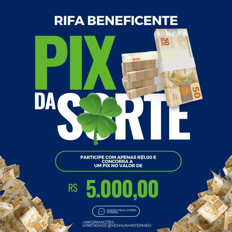 Imagem da campanha Sorteio R$5.000,00 no PIX