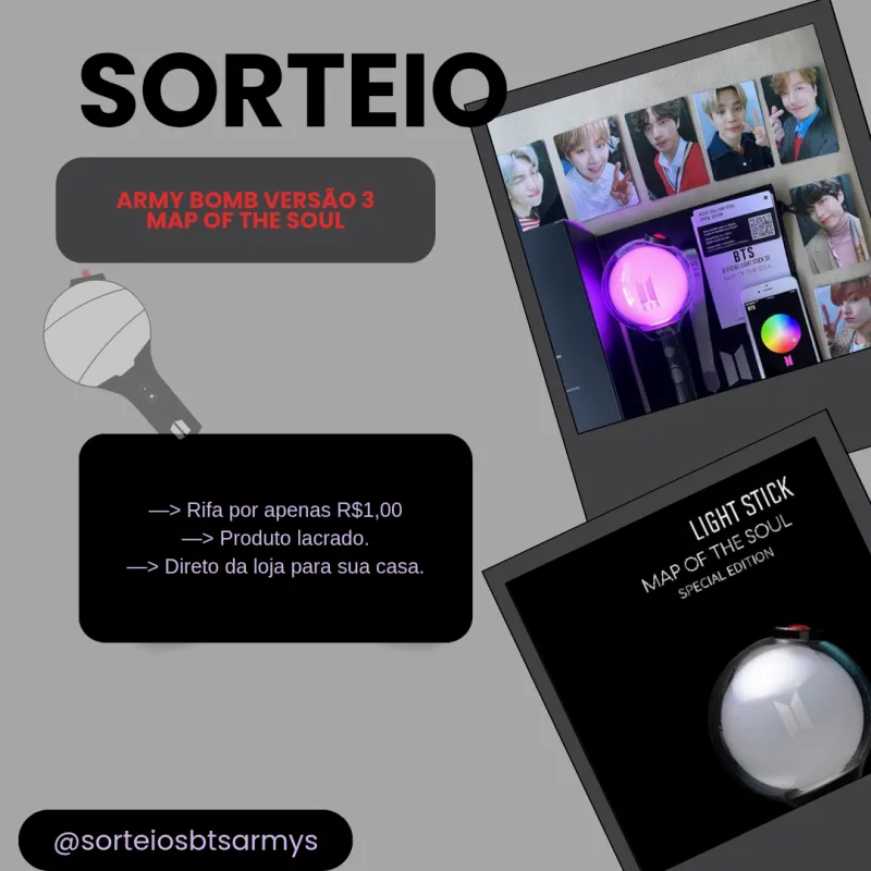 Imagem da campanha RIFA ARMY BOMB