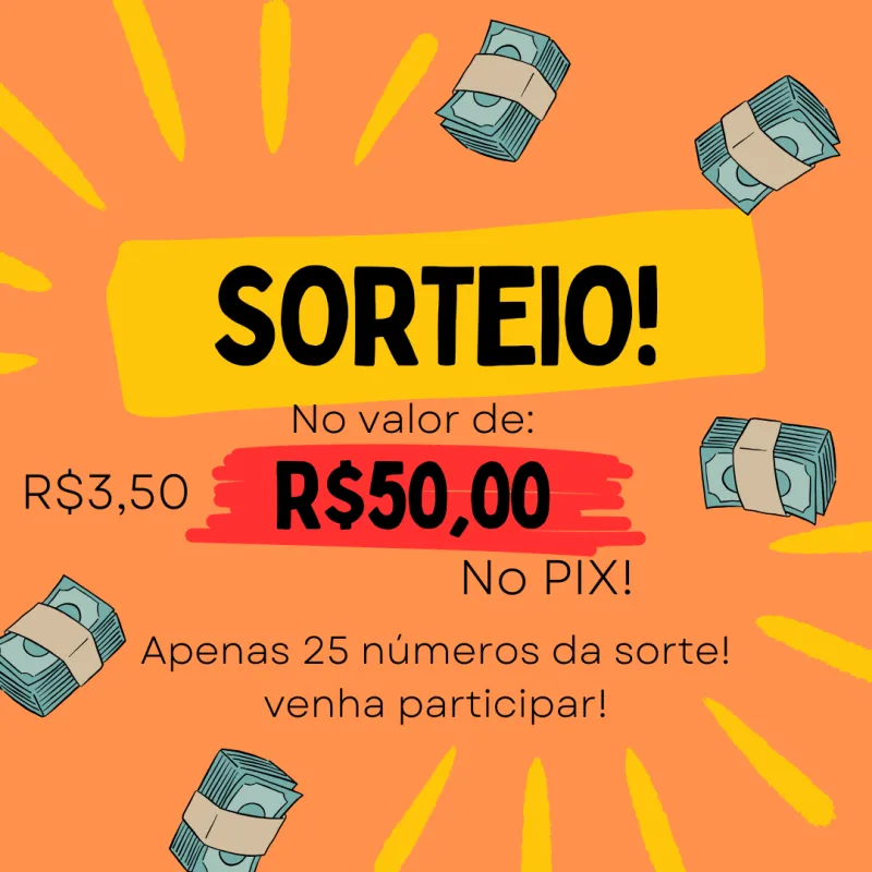 Imagem da campanha dinheiro fácil sorteio