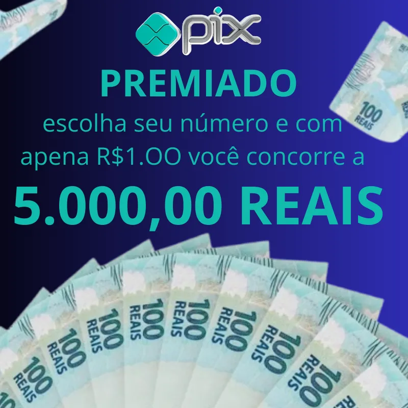 Imagem da campanha 5 mil reais no Pix