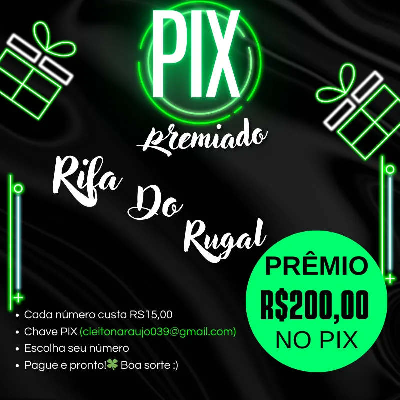 Imagem da campanha Rifa Valendo R$ 200,00 NO PIX