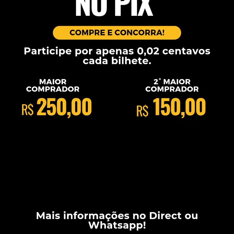 Imagem da campanha 600,00 NO PIX