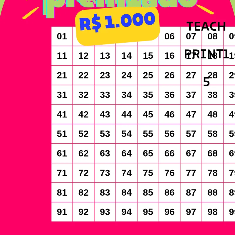 Imagem da campanha Valendo o sorteio de r$ 1000 compre a tua sorte