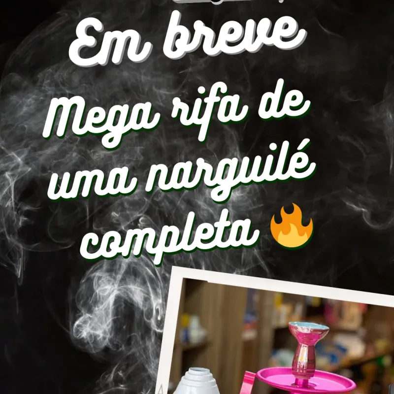 Imagem da campanha Uma narguile completa já pensou em ganhar por apenas 5$