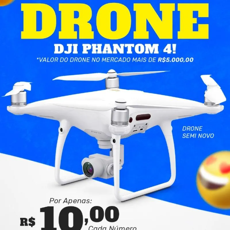 Imagem da campanha Drone DJI Phantom 4