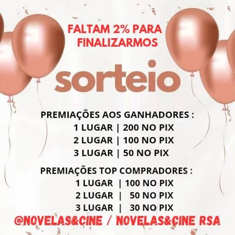 Imagem da campanha AÇÃO (RIFA) - PATROCÍNIO NOVELAS&CINE