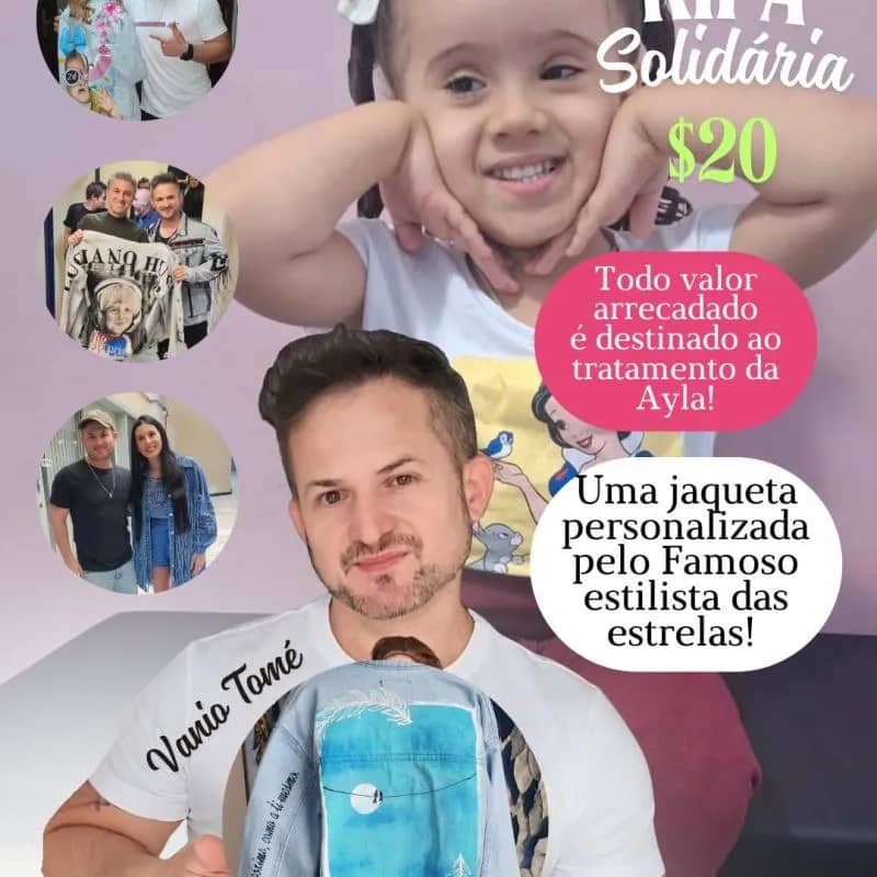 Imagem da campanha AJUDE A YALA A CONTINUAR SEU TRATAMENTO