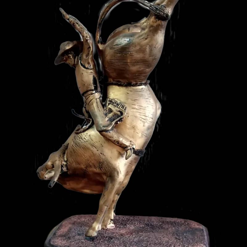 Imagem da campanha Rifa Escultura Touro com Peão