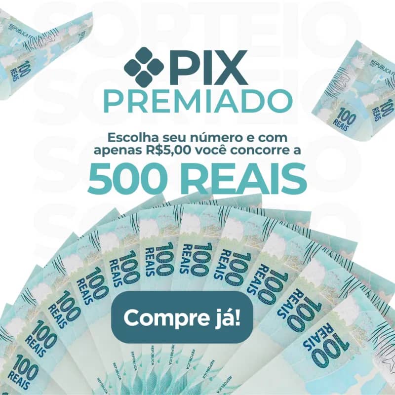 Imagem da campanha Rifa da Sorte 500 reais no Pix