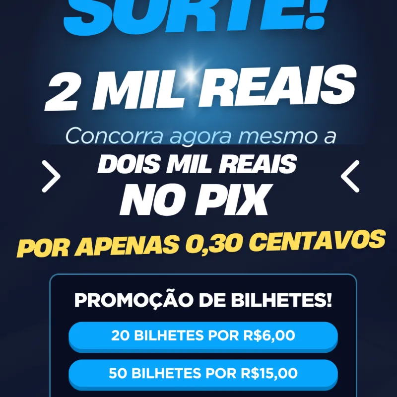 Imagem da campanha RIFA PREMIADA - 2 MIL NO PIX