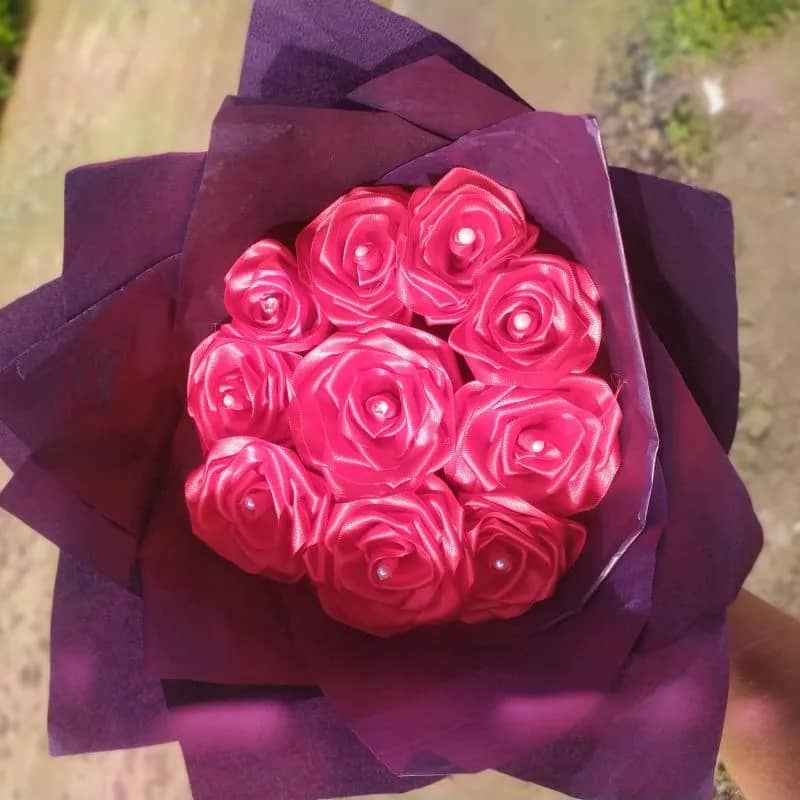 Imagem da campanha SORTEIO de buquê de Cetim ou R$100,00 no Pix