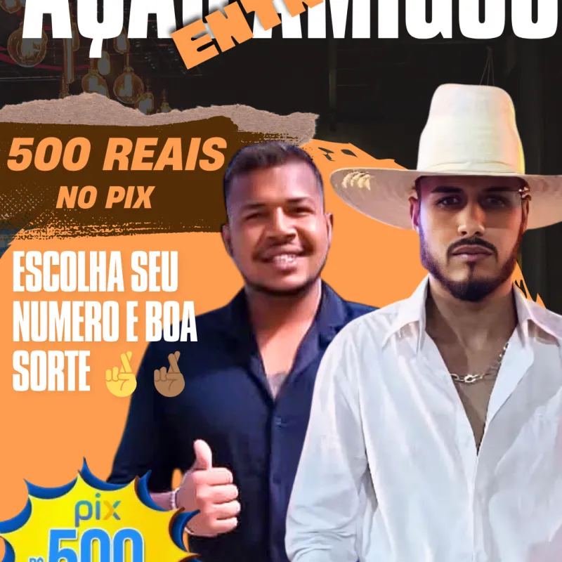 Imagem da campanha Ação entre amigos 500 no pix