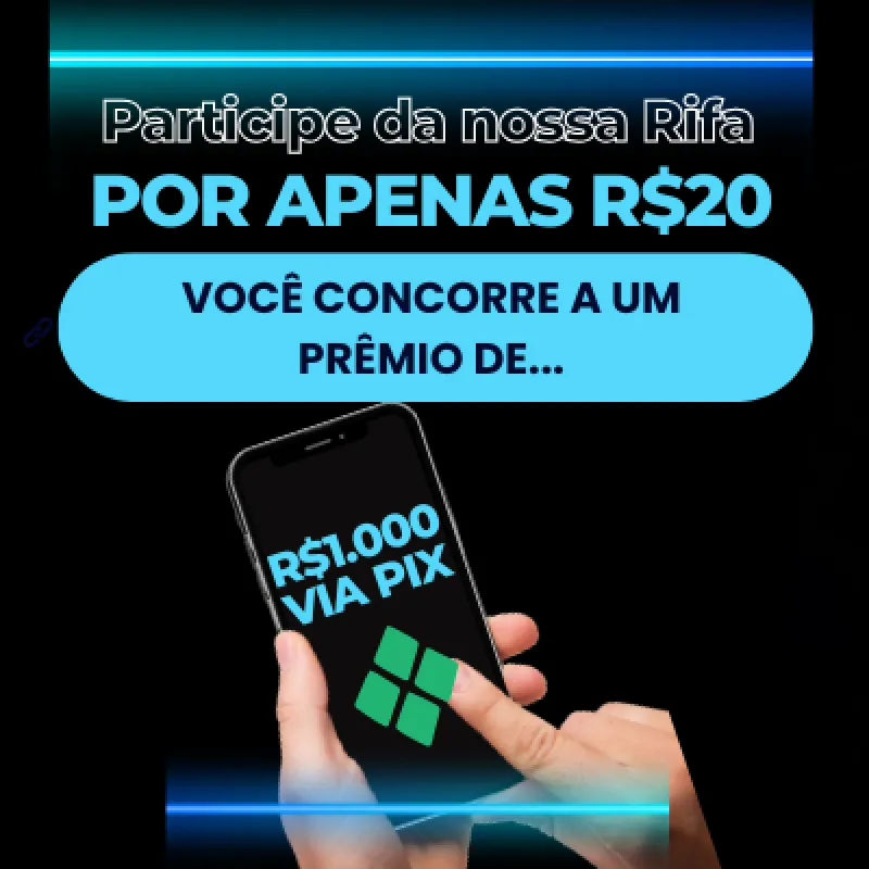 Imagem da campanha Pix MIL REAIS