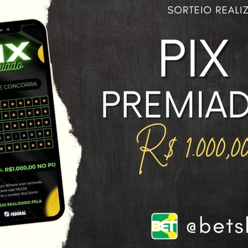 Imagem da campanha Pix Premiado Ganhe R$1000,00