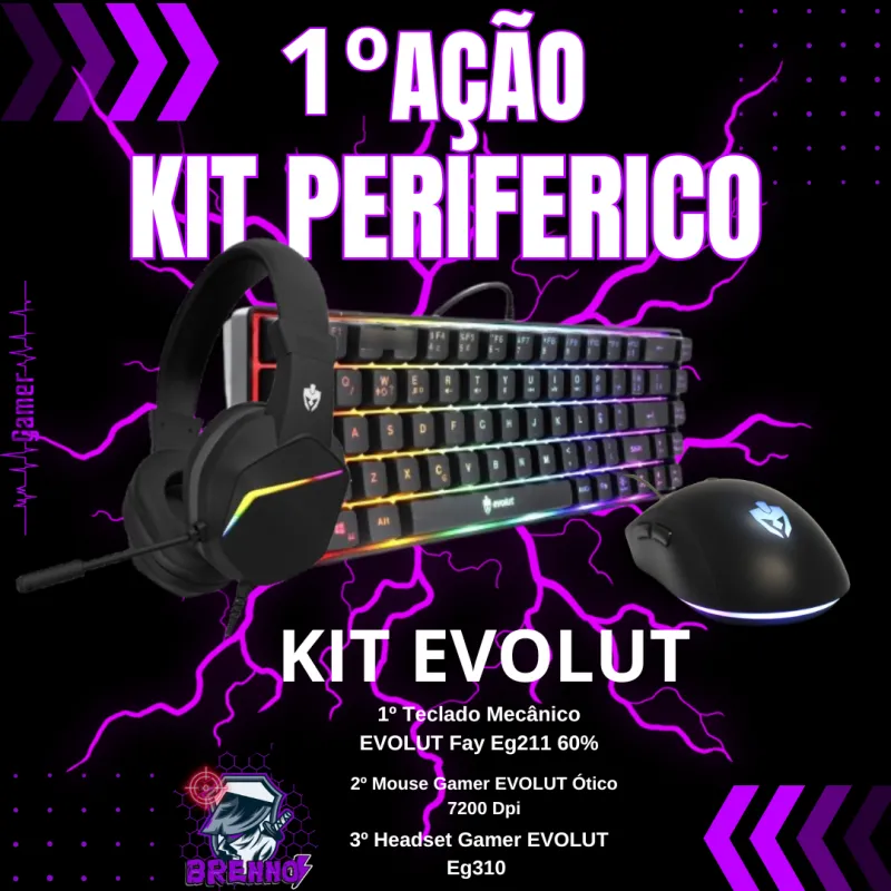 Imagem da campanha 🎉 1º Ação kit completo PERIFERICO EVOLUT 🇧🇷 !!