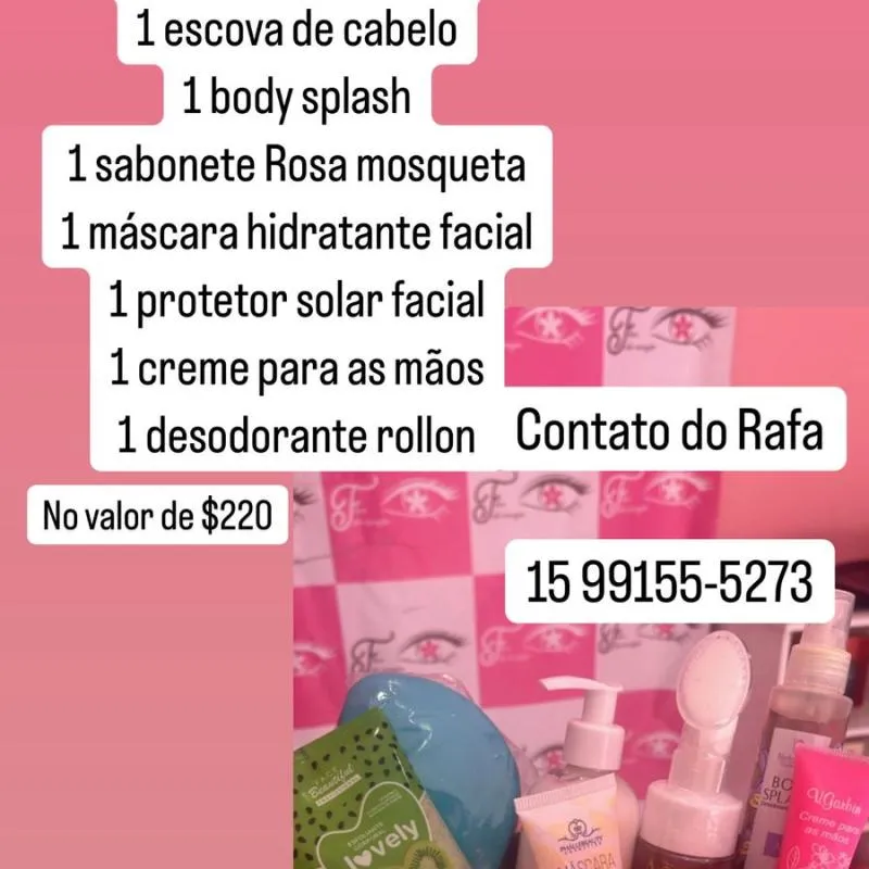 Imagem da campanha Rifa | Kit cuidados de beleza - Loja Flor de cereja