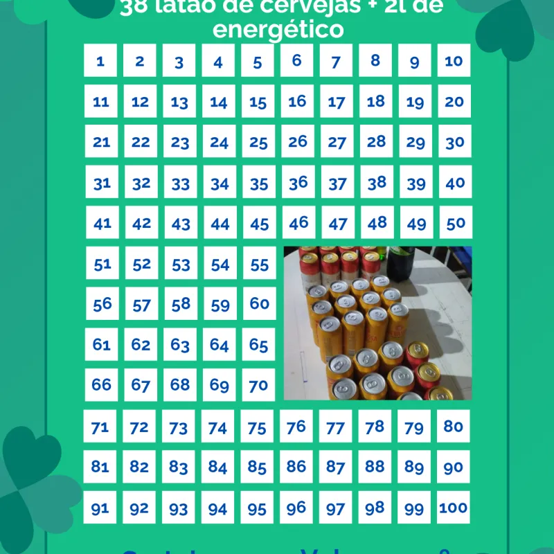 Imagem da campanha 38 latão de cervejas + 2L de energético