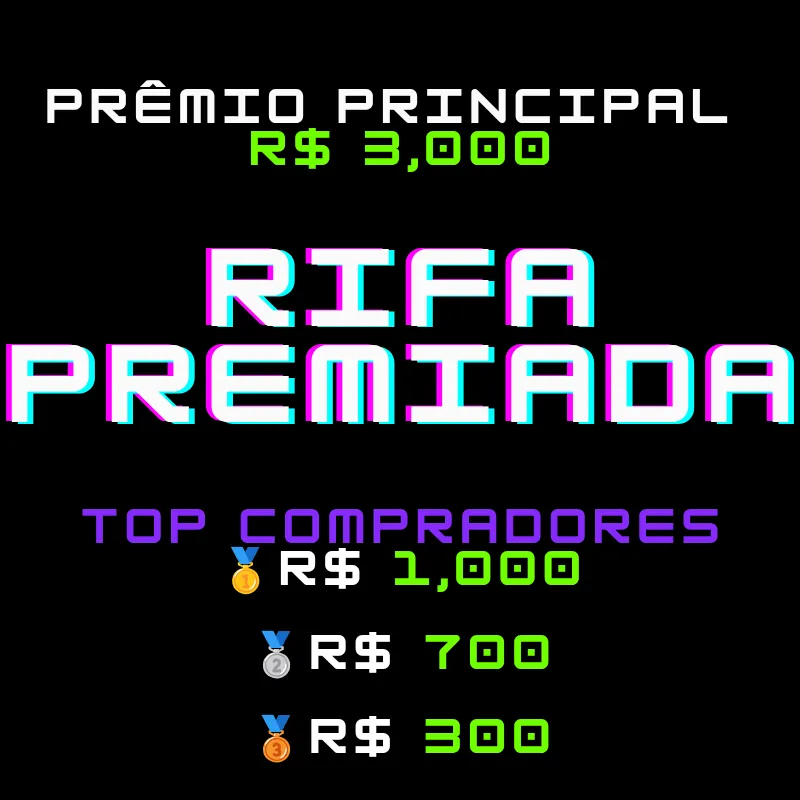 Imagem da campanha Rifa premiada