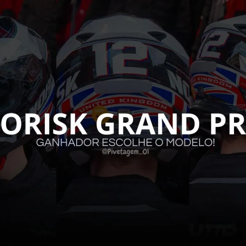 Imagem da campanha Capacete Norisk Grand Prix