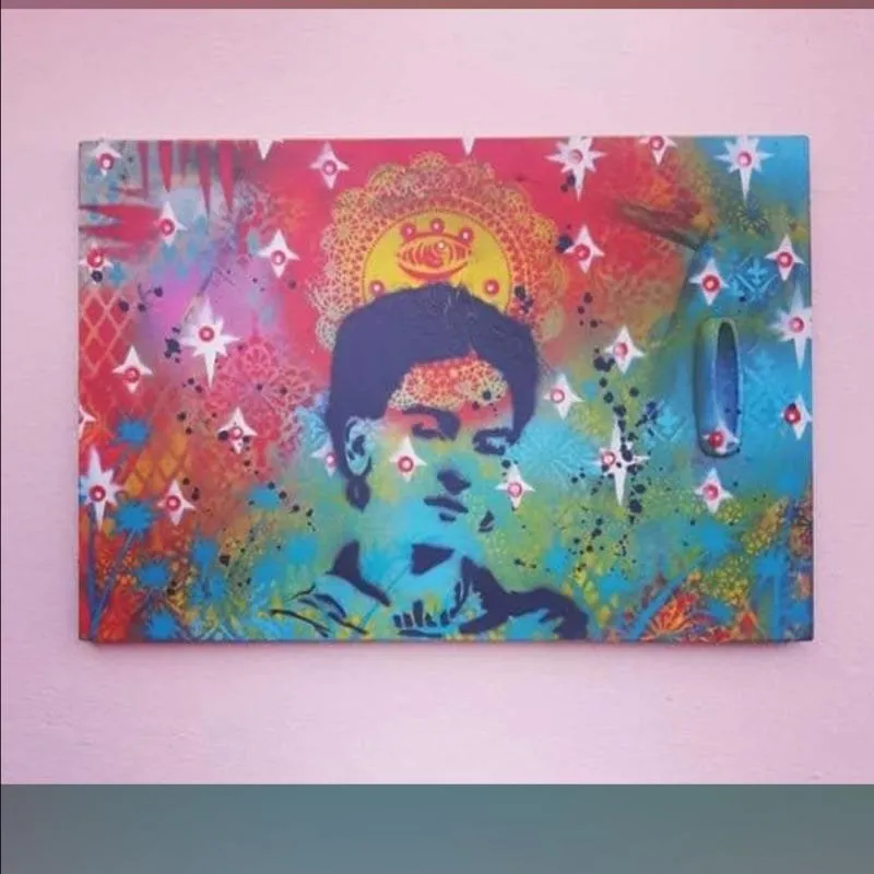 Imagem da campanha Quadro Frida kahlo criado pelo renomado artista artbilly.