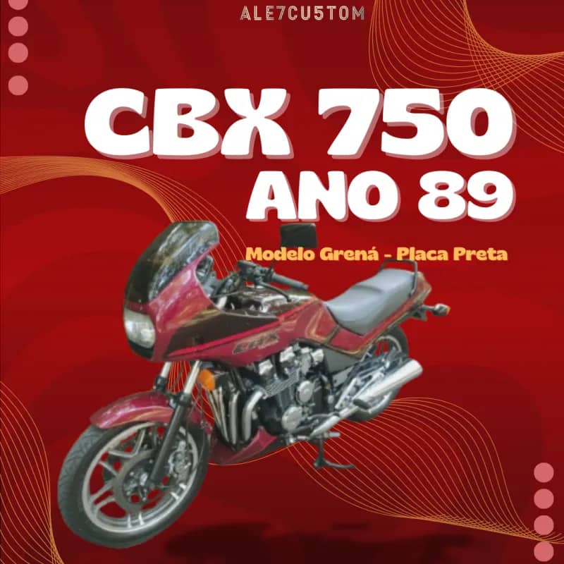 Imagem da campanha CBX 750 - ANO 89 - ALE7CUSTOM