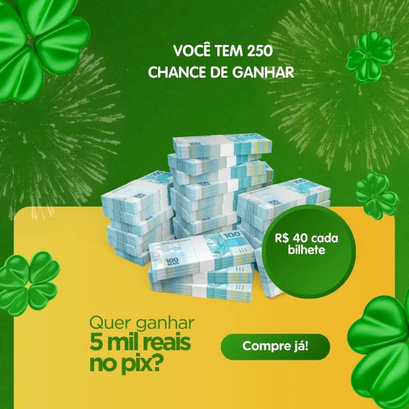 Imagem da campanha PRÊMIO DE 5 MIL REAIS NO PIX