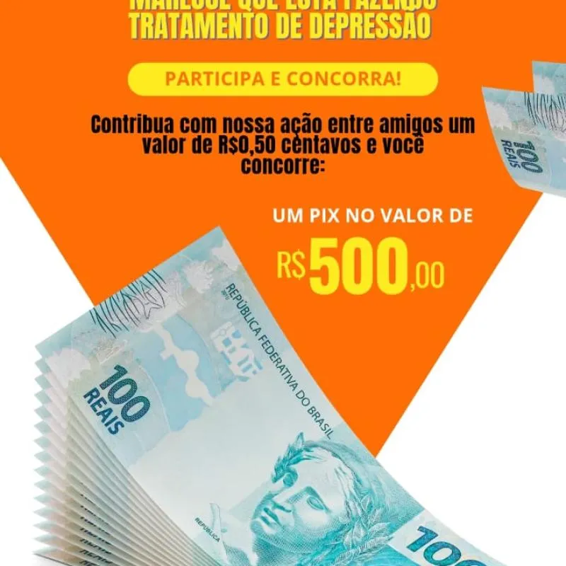 Imagem da campanha Ação Entre Amigos em Prol da Dona Marluce que está em tratamento de Depressão