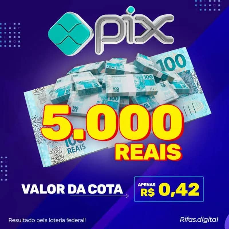 Imagem da campanha Mil 5 Mil no pix