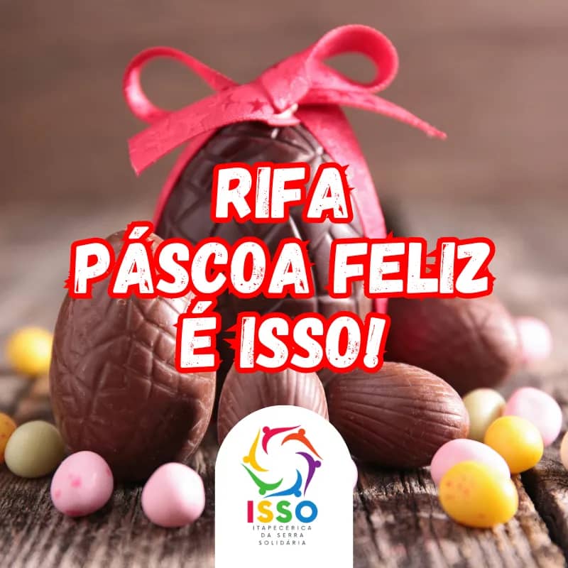 Imagem da campanha Ação Solidária de Páscoa da ISSO