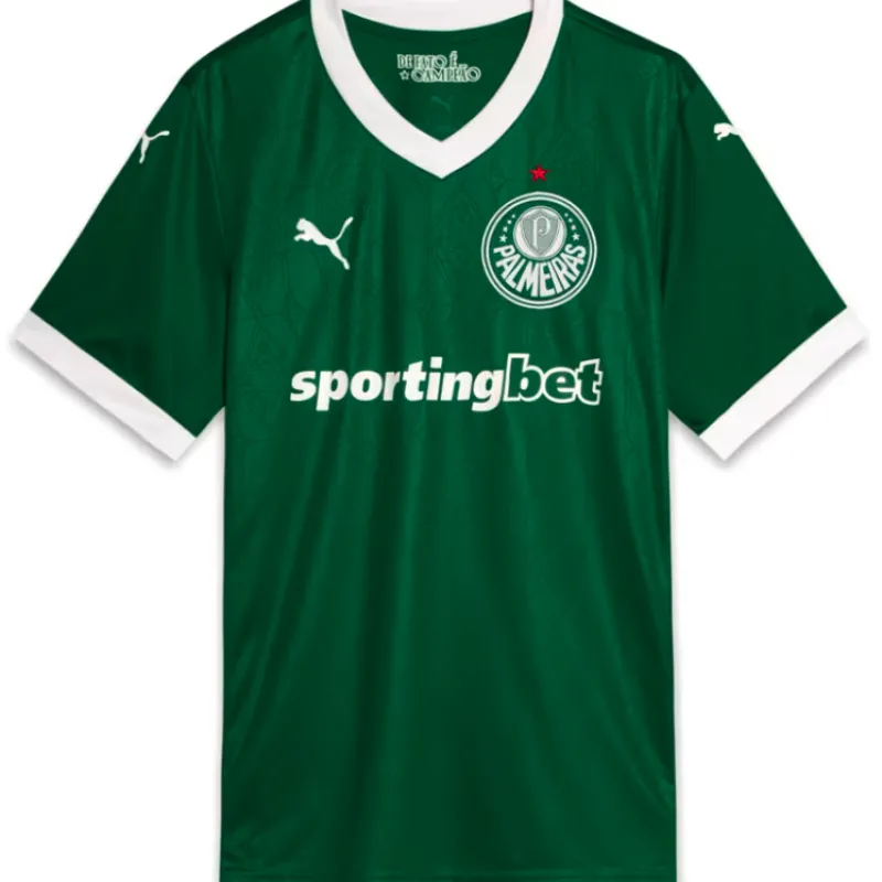 Imagem da campanha CAMISA DA MANCHA VERDE E CAMISA OFICIAL PALMEIRAS 2025