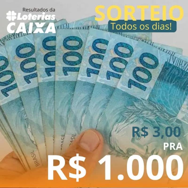 Imagem da campanha 3,00 pra 1.000,00 🍀🥇