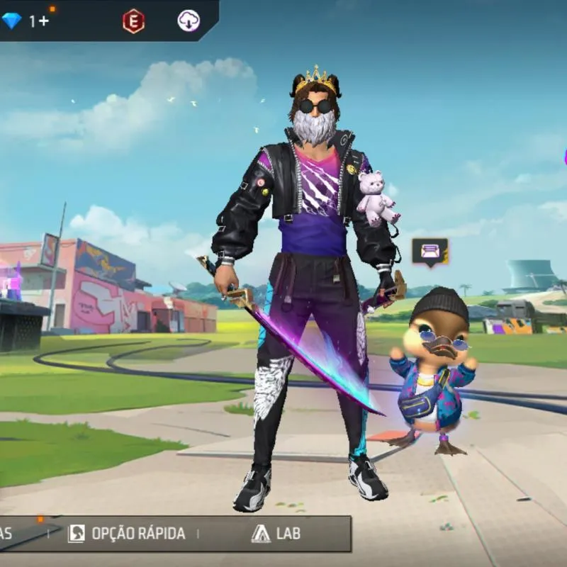 Imagem da campanha Conta FF Rara Level 75