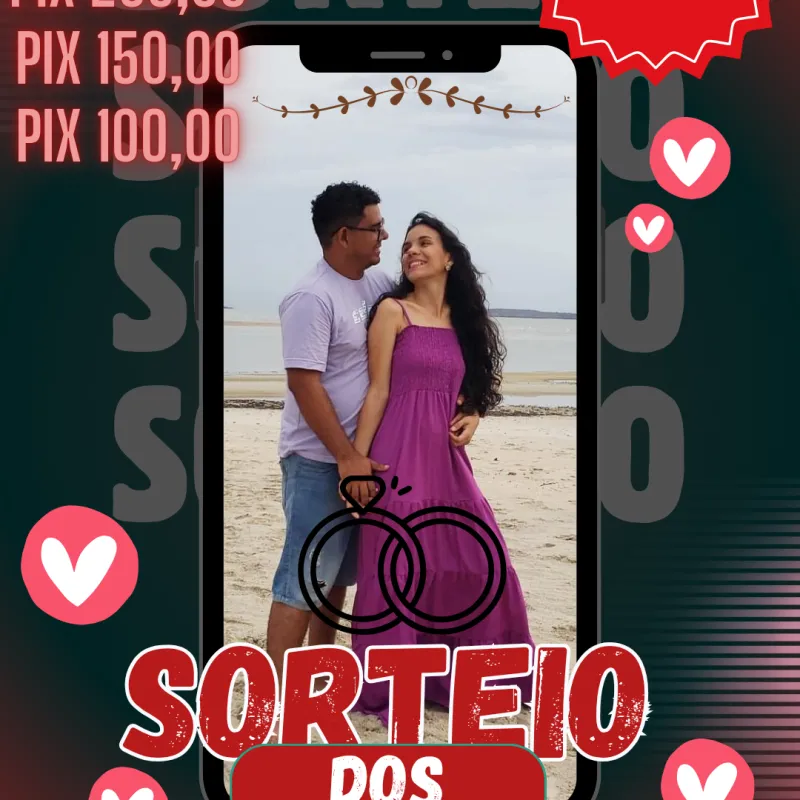Imagem da campanha Sorteio dos noivos