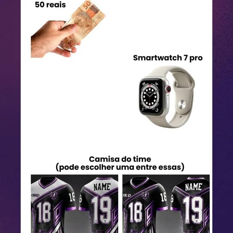 Imagem da campanha RIFA CEEP VÔLEI CLUBE