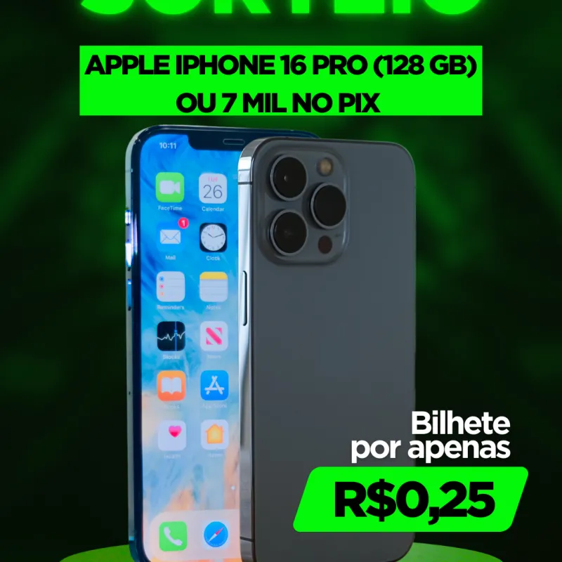 Imagem da campanha Sorteio Imperdível - IPhone 16 Pro