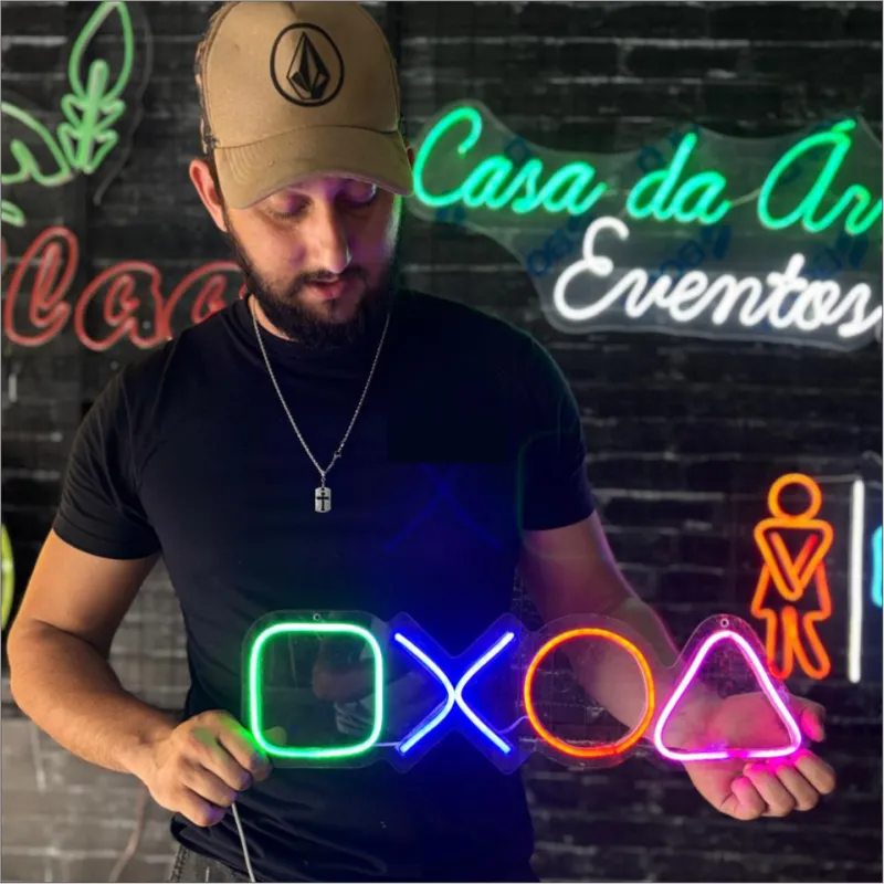 Imagem da campanha PAINEL DE NEON LED PERSONALIZADO DE 1M
