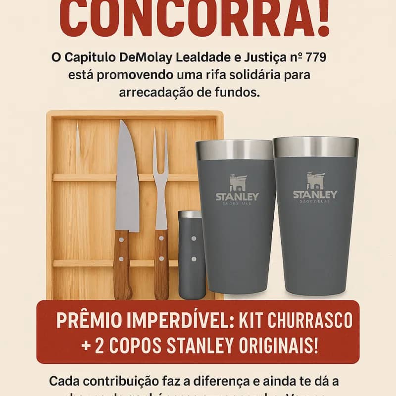 Imagem da campanha 🔥 RIFA KIT CHURRASCO + 2 COPOS STANLEYS 🎁