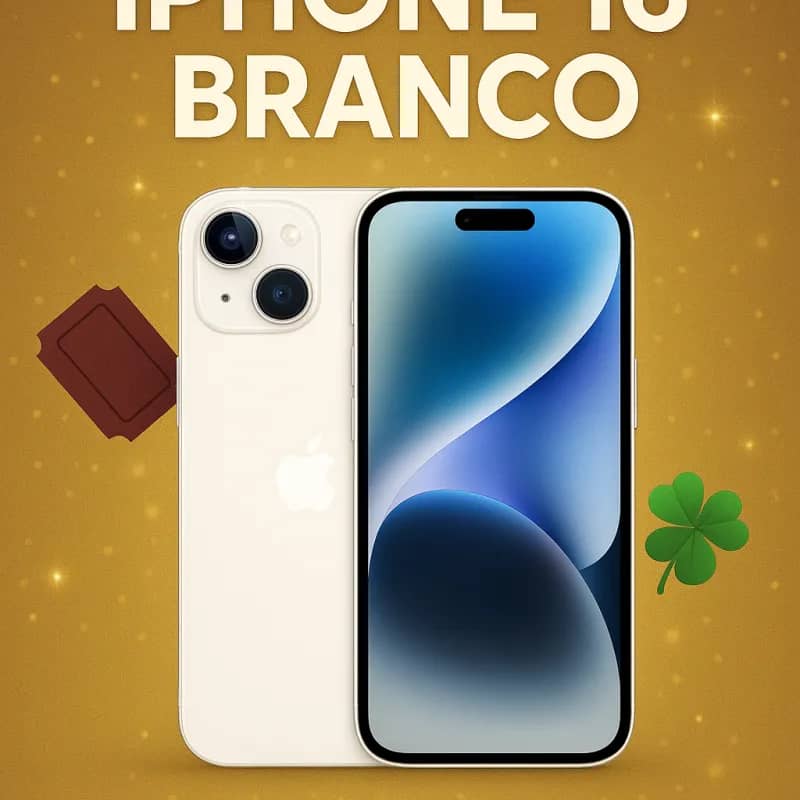 Imagem da campanha 🎟️ Rifa Premiada: iPhone 16 Branco 📱✨